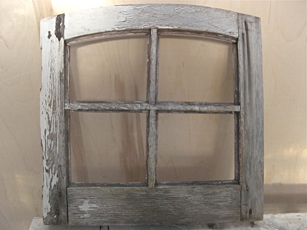 Old wood frame window Before restoration